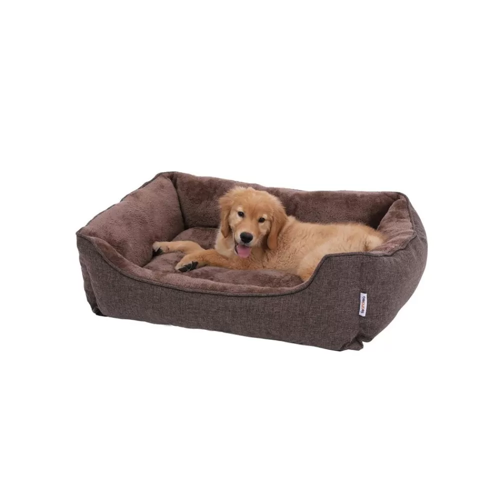 Clearance SONGMICS Waschbares Hundebett 90 cm Braun