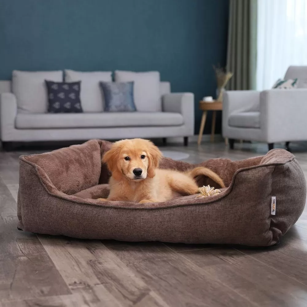 waschbares_hundebett__cm_braun_2-1.webp Clearance SONGMICS Waschbares Hundebett 110 cm Braun