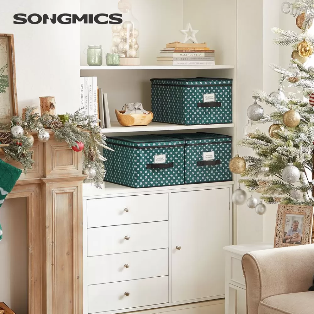 Store SONGMICS Weihnachtskugeln Aufbewahrung Grün
