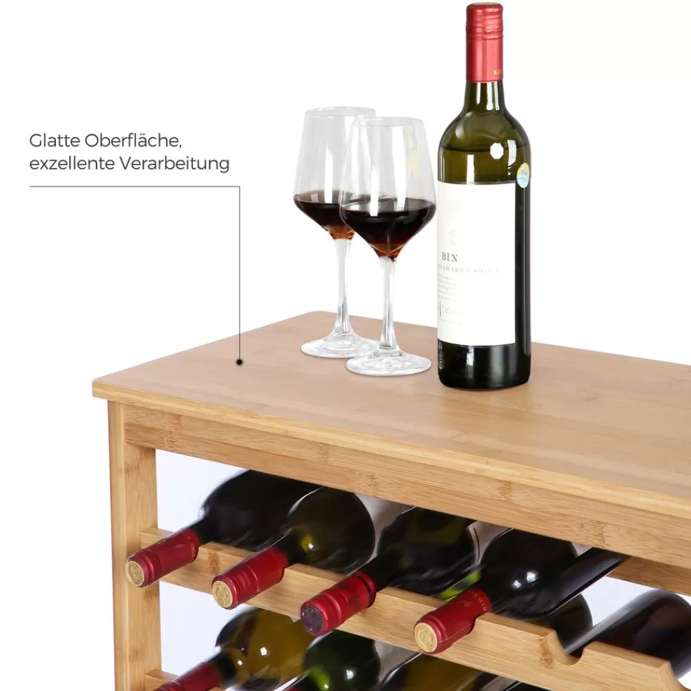 New SONGMICS Weinregal 7 Ebenen für bis zu 42 Flaschen