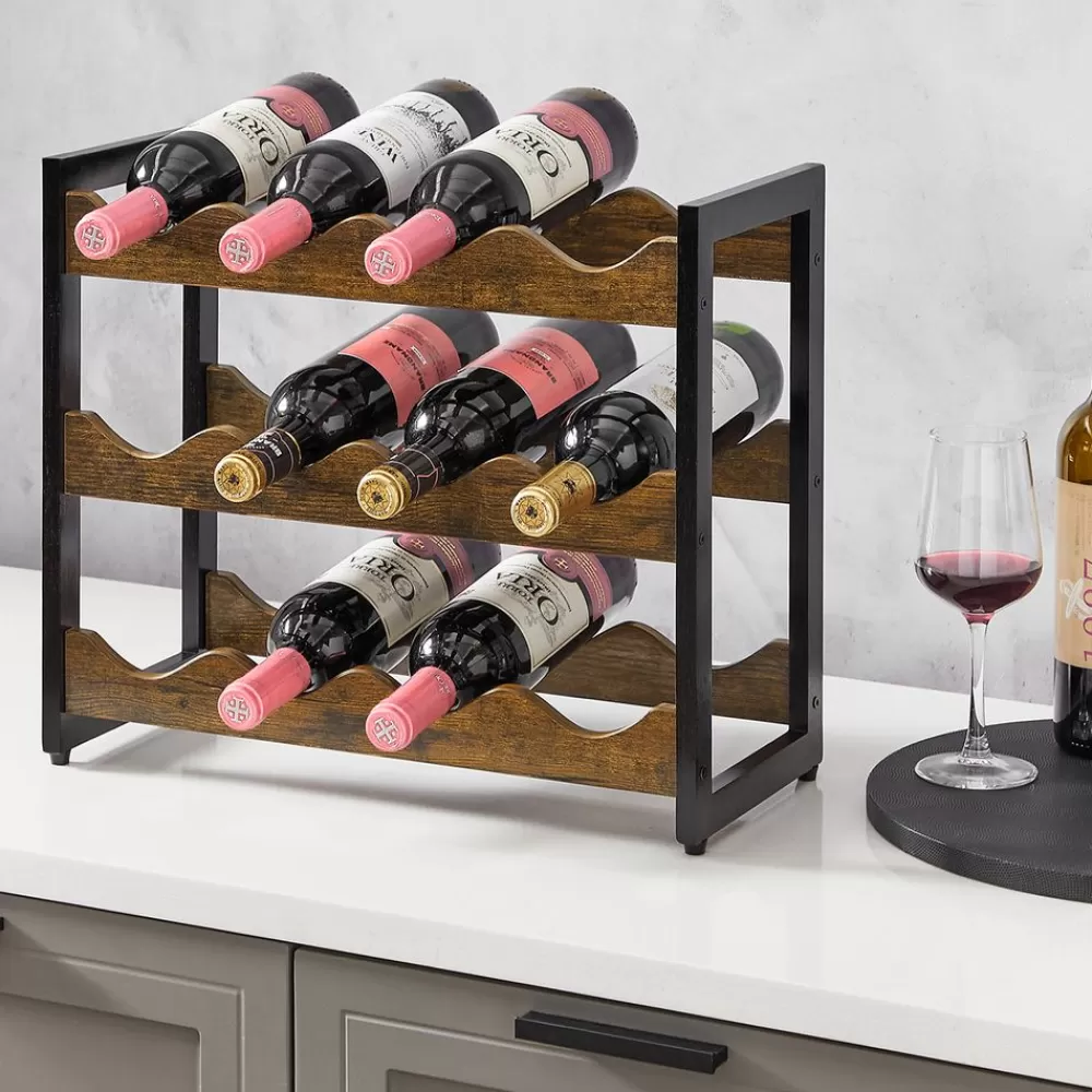 Clearance SONGMICS Weinregal für 12 Flaschen