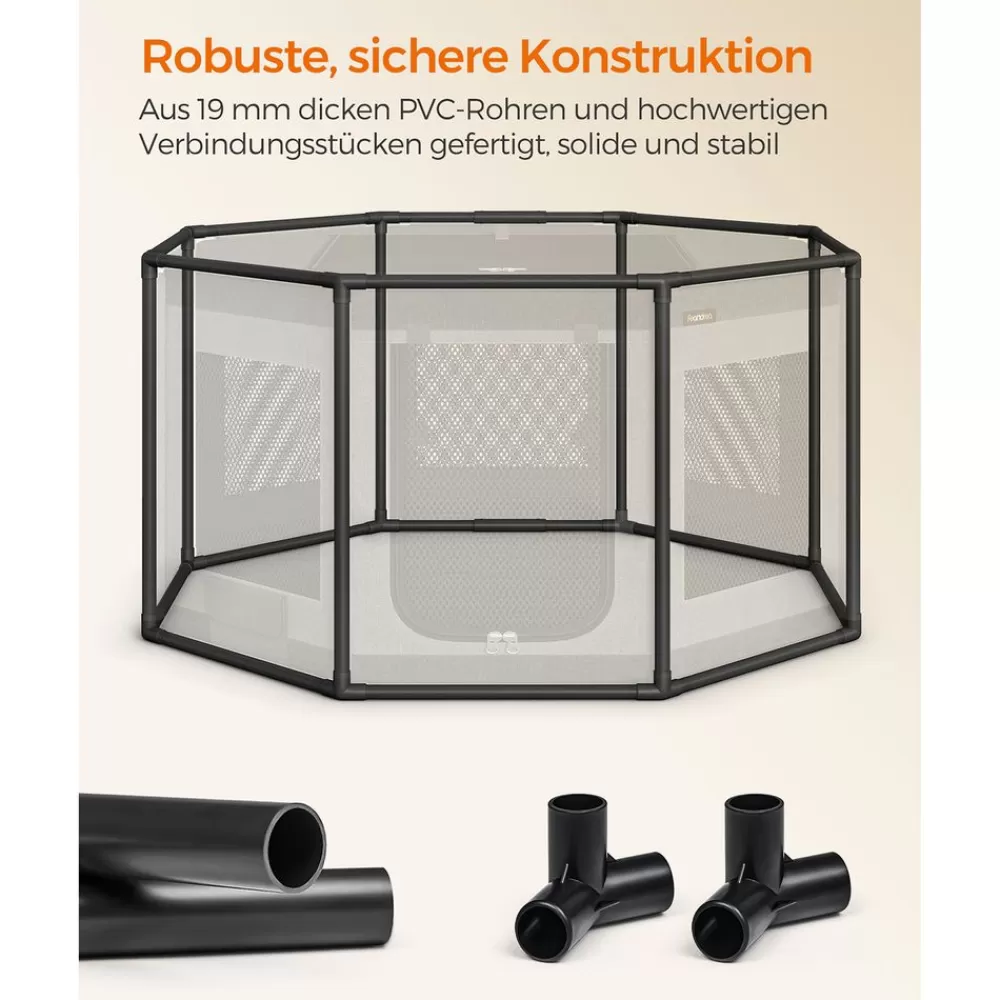welpenlaufstall_achteckig_11.webp Sale SONGMICS Welpenlaufstall achteckig