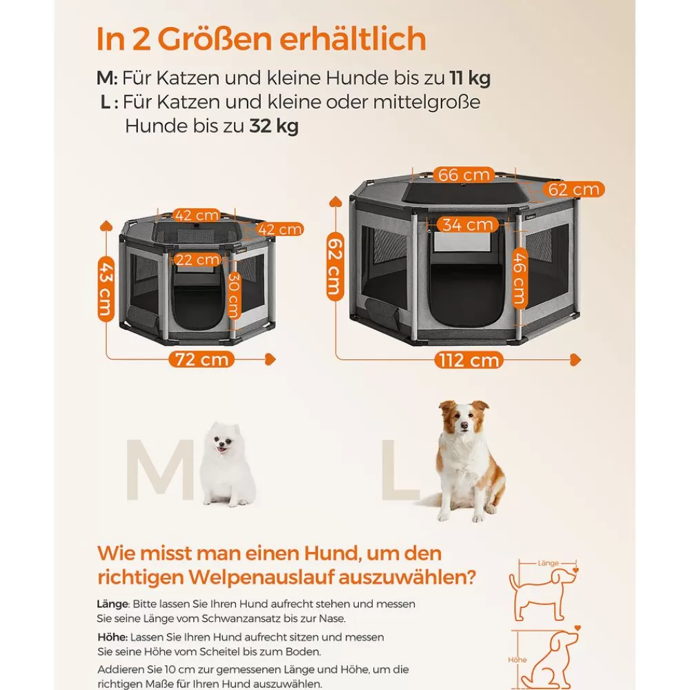 welpenlaufstall_achteckig_5.webp Sale SONGMICS Welpenlaufstall achteckig