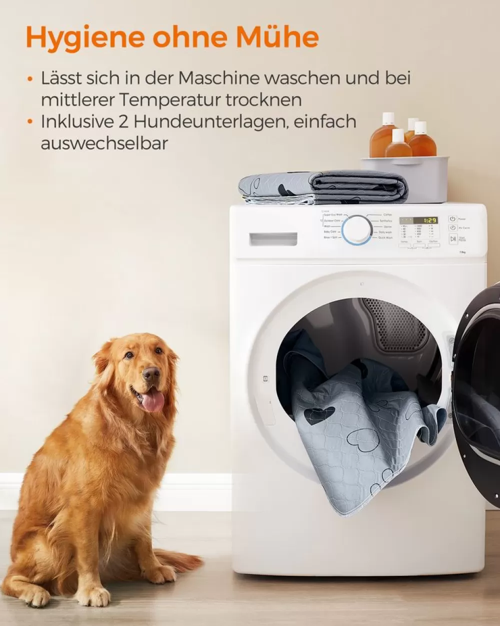 welpenunterlagen_waschbar__x__cm_er_set_xl_14.webp Best SONGMICS Welpen-Unterlagen waschbar 152 x 122 cm 2er Set XL