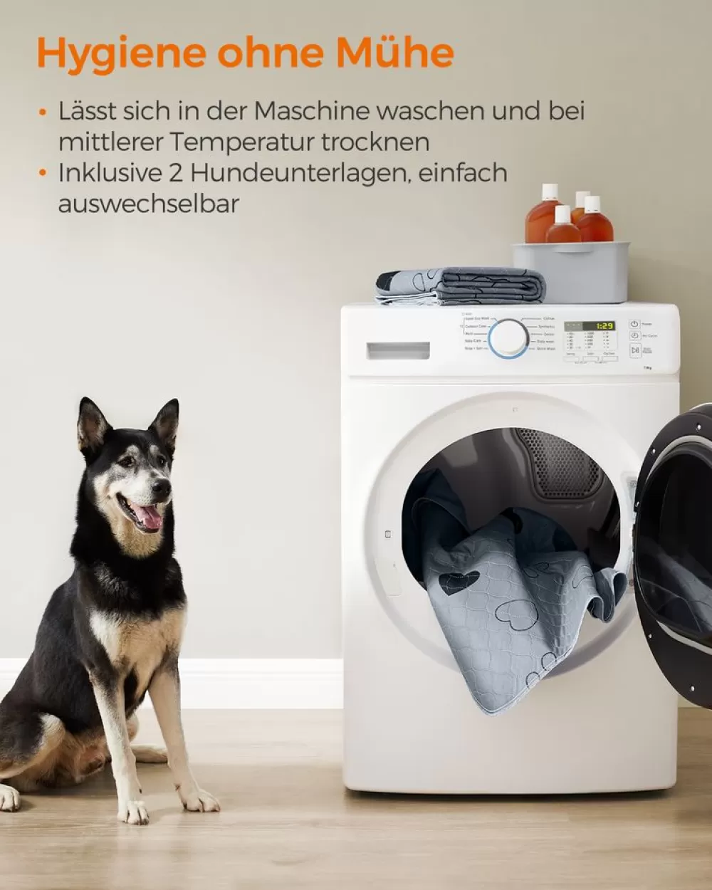 welpenunterlagen_waschbar__x__cm_er_set_xl_6.webp Best SONGMICS Welpen-Unterlagen waschbar 152 x 122 cm 2er Set XL