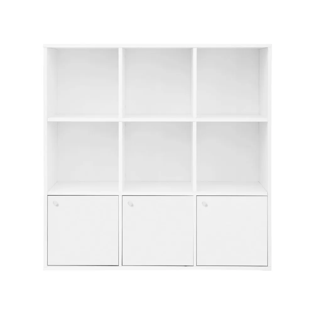 Cheap SONGMICS Würfelregal 3 Schranktüren Weiß Weiβ