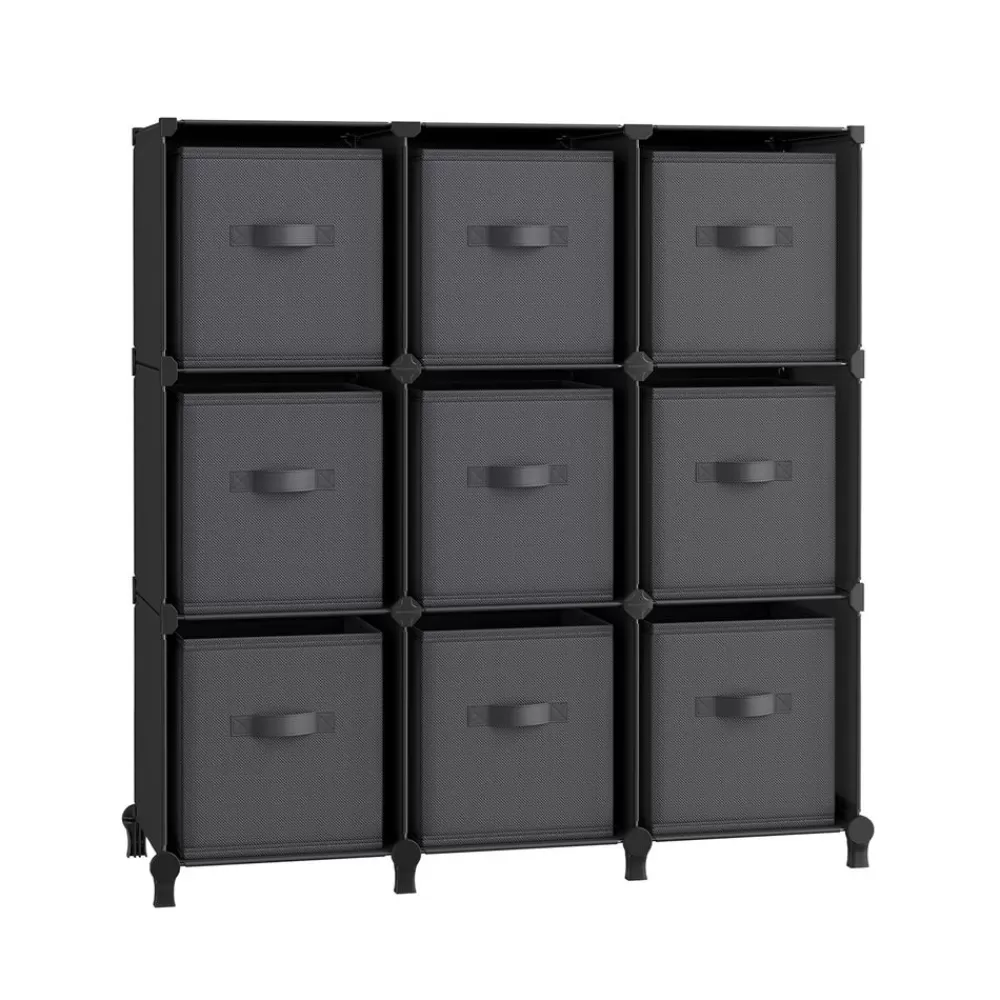 Cheap SONGMICS Würfelregal mit 6 Boxen erweiterbar und platzsparend