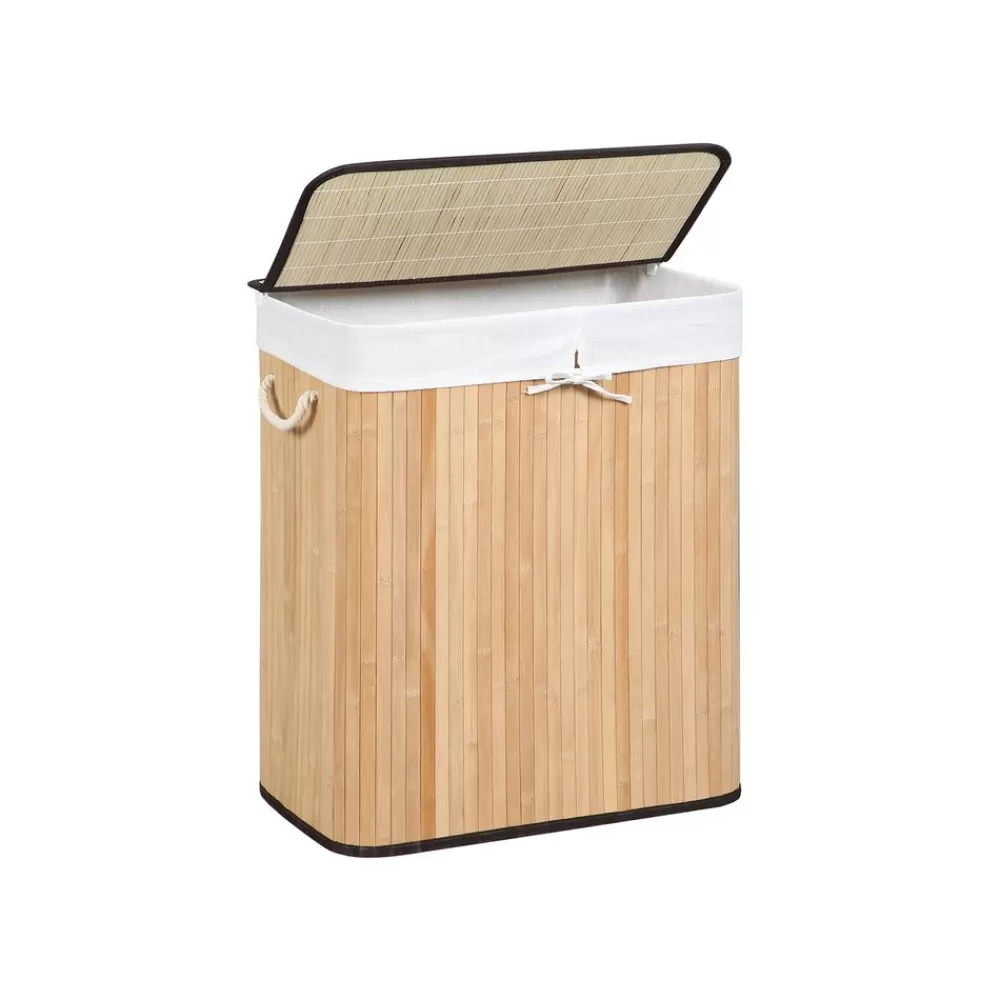 New SONGMICS Wäschekorb 100 L Bambus