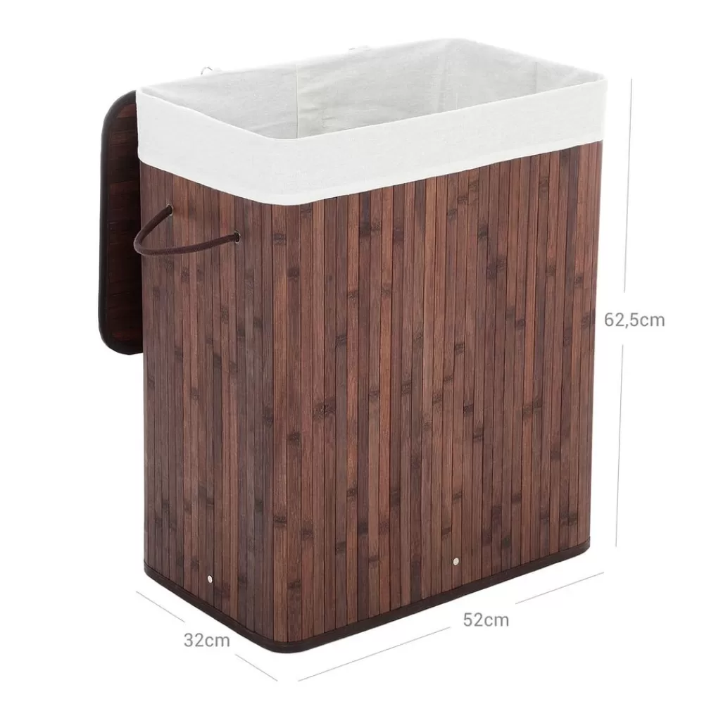 wschekorb_bambus__l_braun__fach_4.webp Fashion SONGMICS Wäschekorb Bambus 100 L Braun 1 Fach