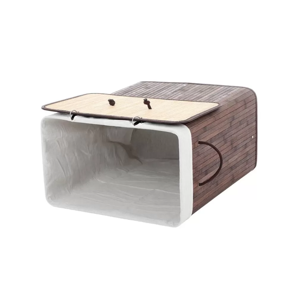 wschekorb_bambus__l_braun__fach_5.webp Fashion SONGMICS Wäschekorb Bambus 100 L Braun 1 Fach