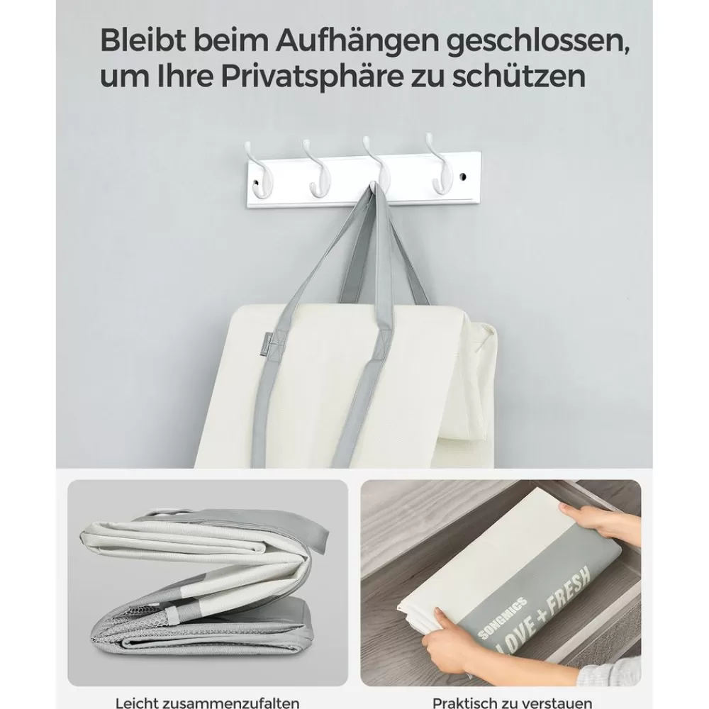 wschekorb_mit__fchern_hellgrau_13.webp Flash Sale SONGMICS Wäschekorb mit 2 Fächern hellgrau