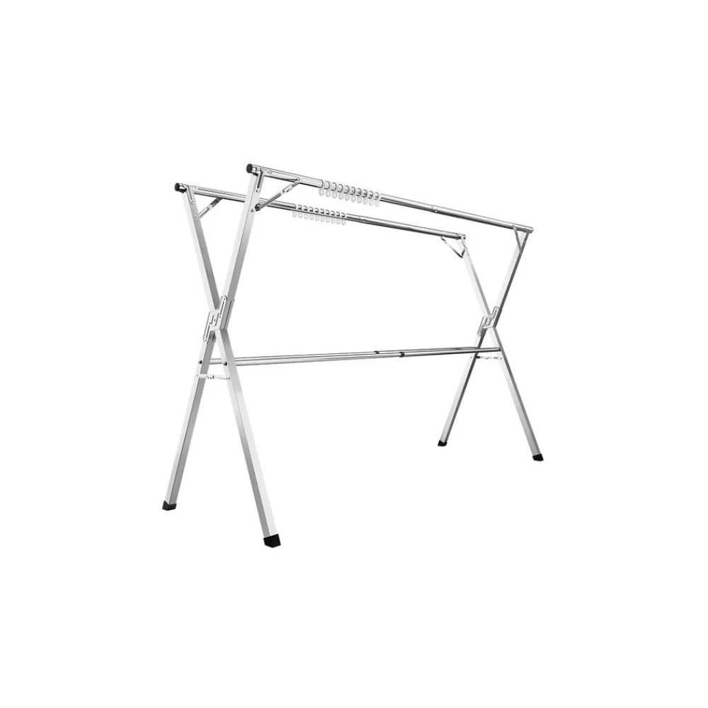 Cheap SONGMICS Wäscheständer 133-200 cm ausziehbar und freistehend